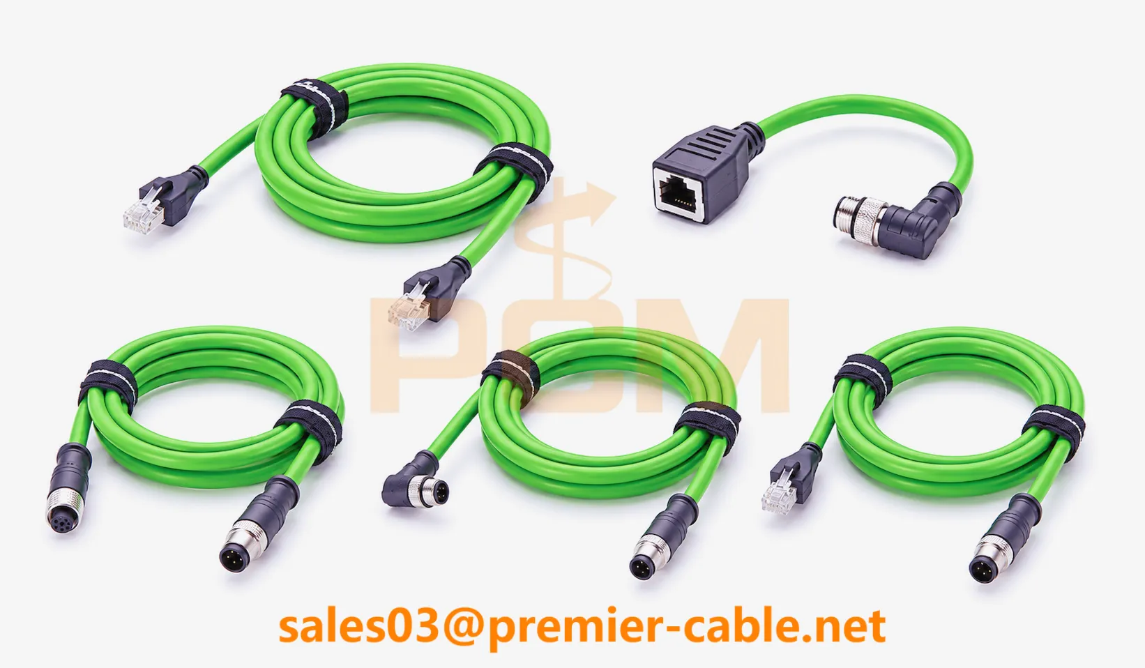 Industrial Ethernet cable M12 D-coded X-coded to RJ45 for AGV LiDAR and vision system communication Industrial Ethernet cable M12 D-coded X-coded to RJ45 for AGV LiDAR and vision system communication