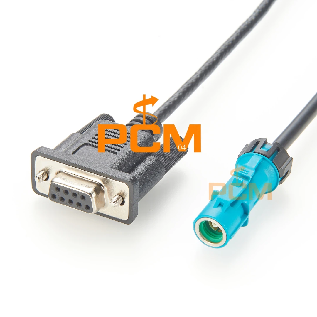 Fakra Cable DB9 RS232 To HSD 535 4 Pin Connector