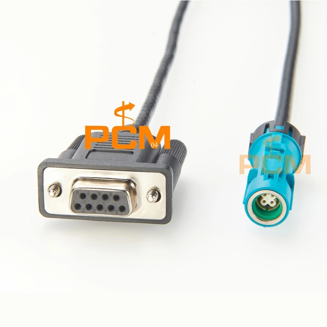 Fakra Cable DB9 RS232 To HSD 535 4 Pin Connector
