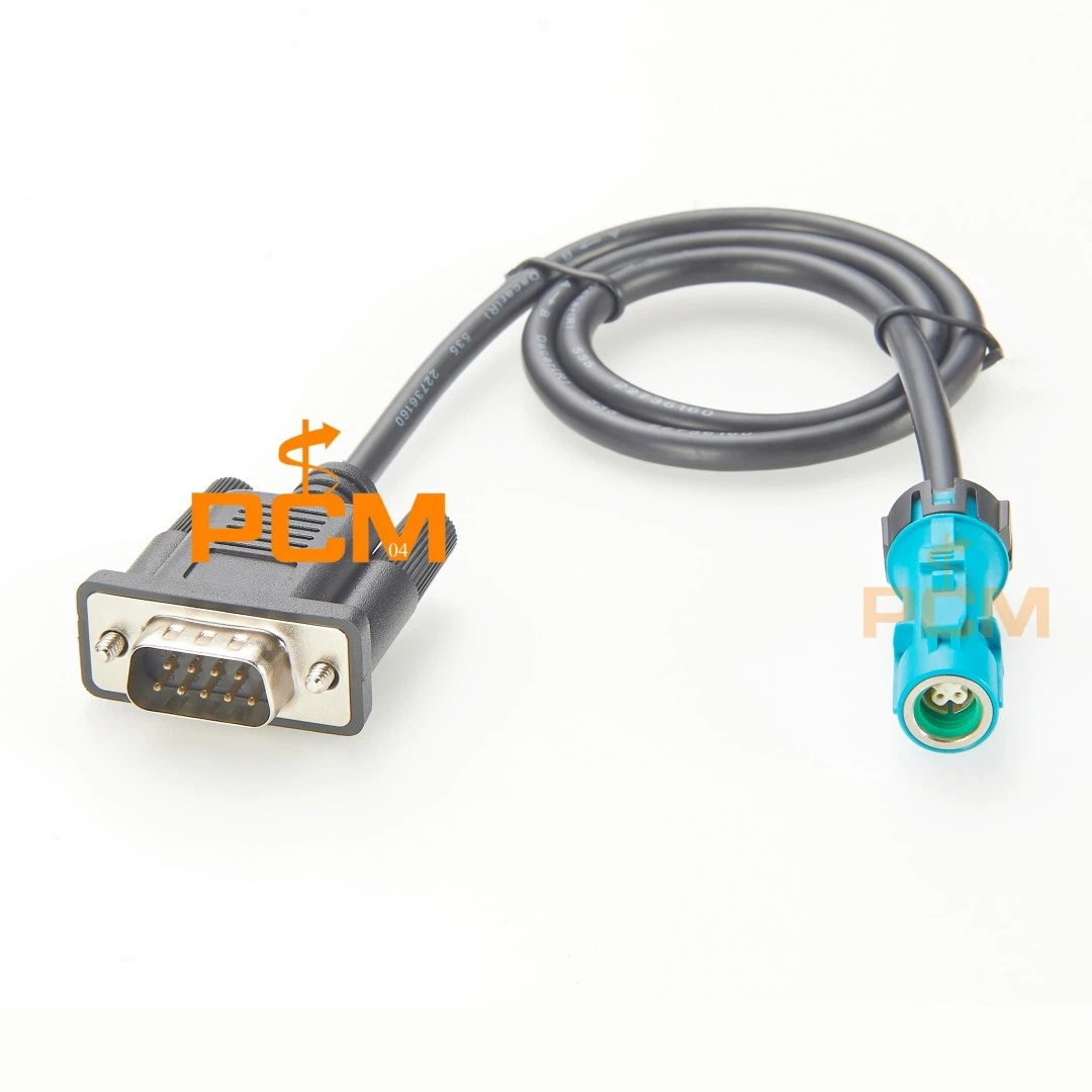 Fakra Cable DB9 RS232 To HSD 535 4 Pin Connector