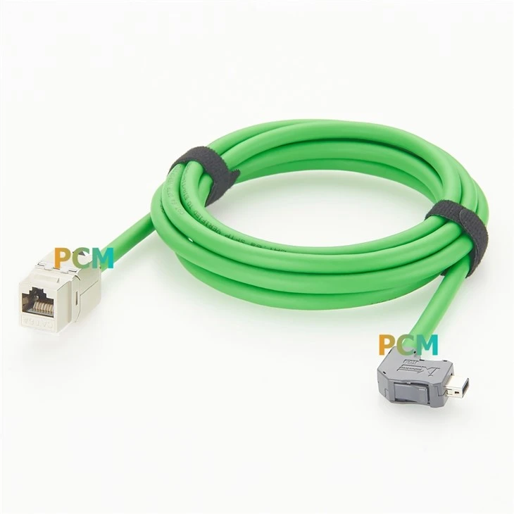 Right Angle IX A Key To RJ45 Cable