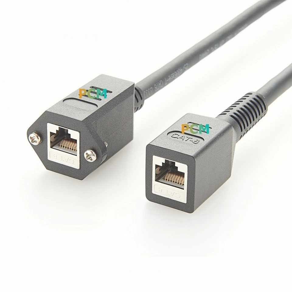 RJ45 Screw Panel Mount Ethernet Cable CAT8 factory