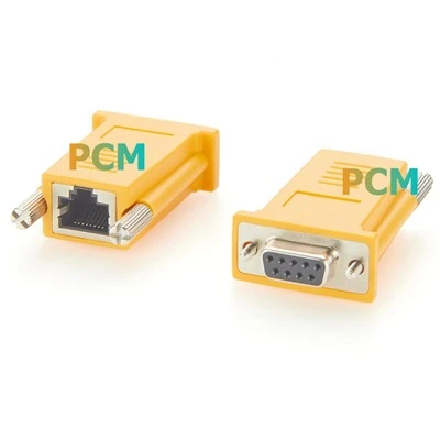 Cisco DX9F-DTE-RJ DB9 till RJ45 seriell adapter