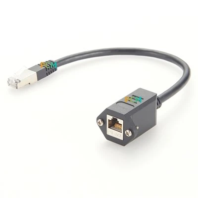RJ45 CAT5E CAT6 Ethernet skruvlåspanelmonterad kabel